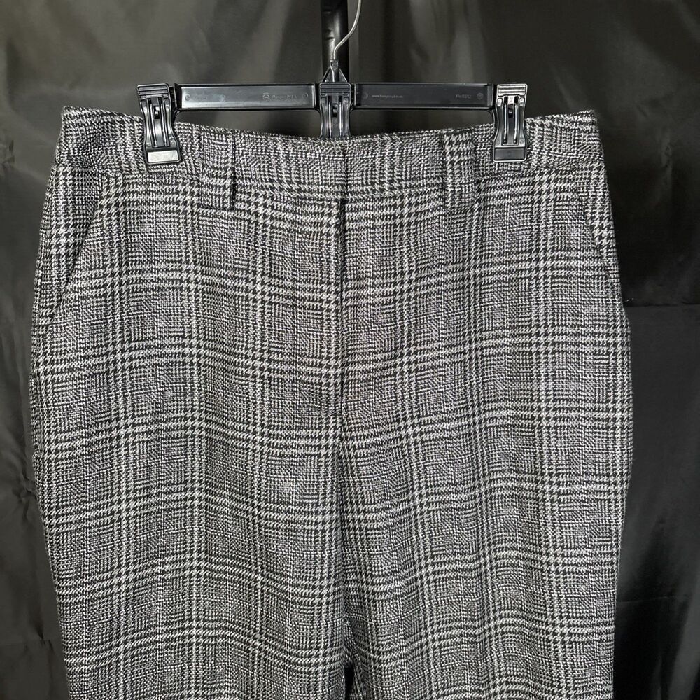 Worthington Woman Pants Plaid Houndstooth Dress Career Side Zipper Size 12 - Picture 4 of 10